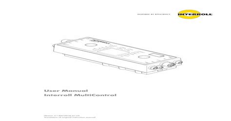 ultimation interroll multicontrol manual